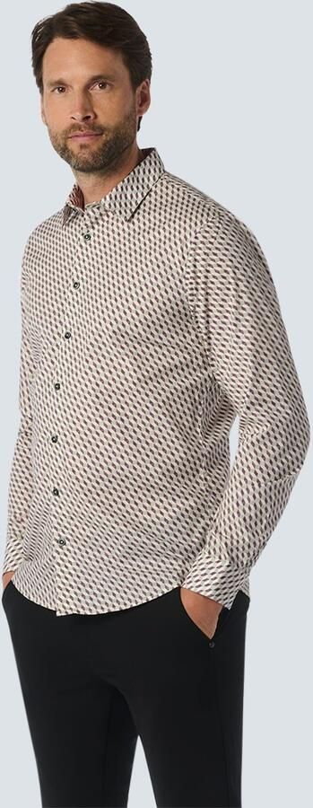 NO EXCESS Overhemd met lange mouwen met patroon - Foto 6