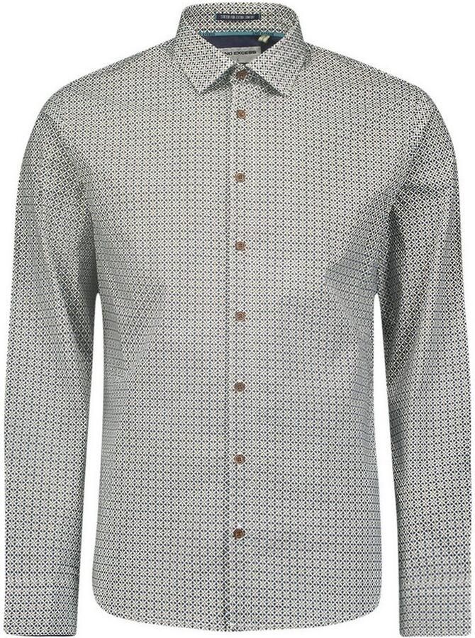 No Excess Overhemd Lange Mouw Overhemd Print Multicolour - Foto 5