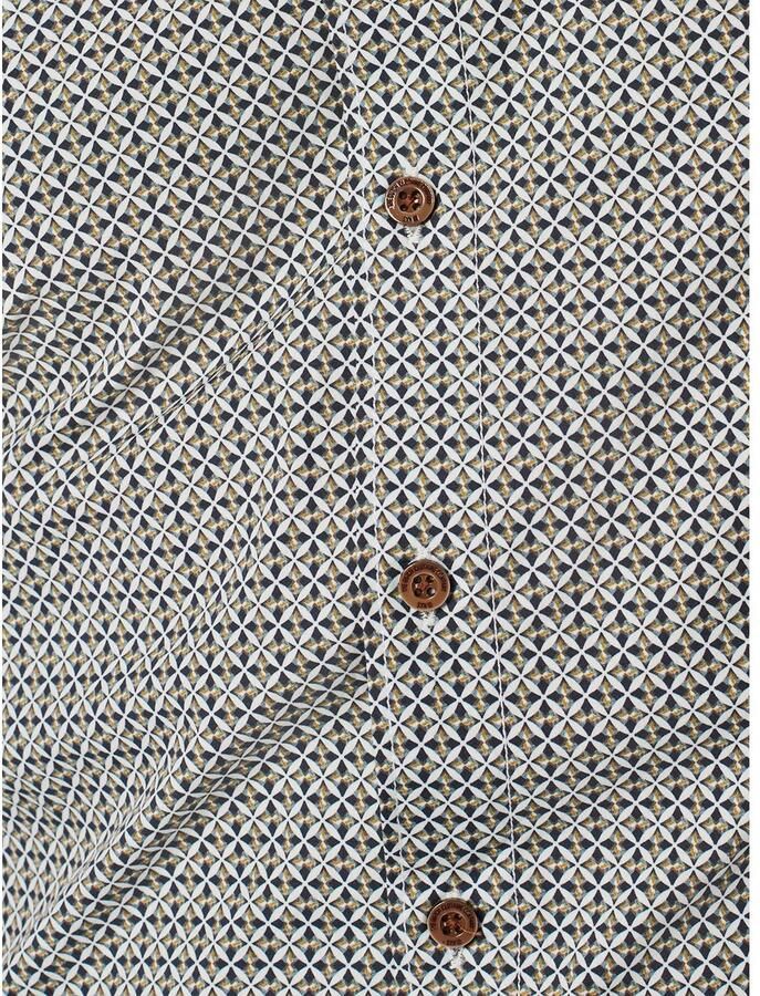 No Excess Overhemd Lange Mouw Overhemd Print Multicolour