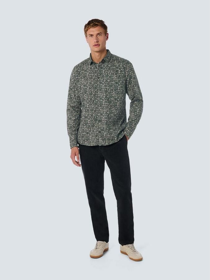 No Excess regular fit overhemd met all over print groen - Foto 4