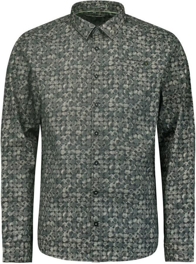 No Excess regular fit overhemd met all over print groen - Foto 5