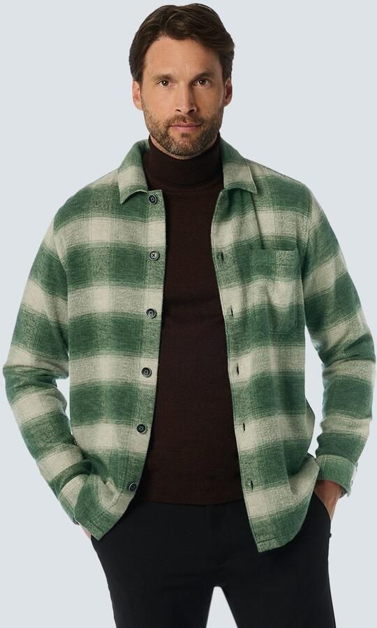 NO EXCESS Shirt met lange mouwen Overshirt in ruitontwerp - Foto 6