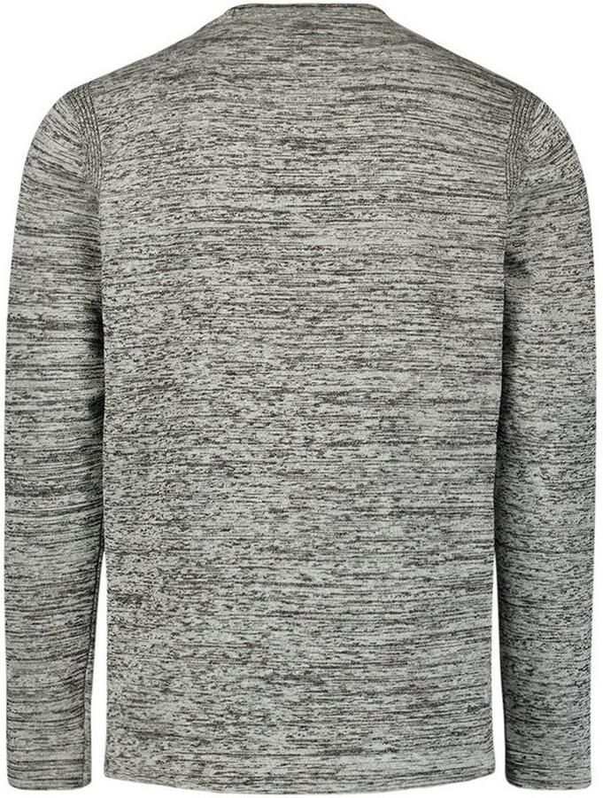 NO EXCESS Trui met ronde hals in gemêleerde look