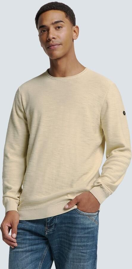 NO EXCESS Trui met ronde hals in mêlee-look - Foto 6