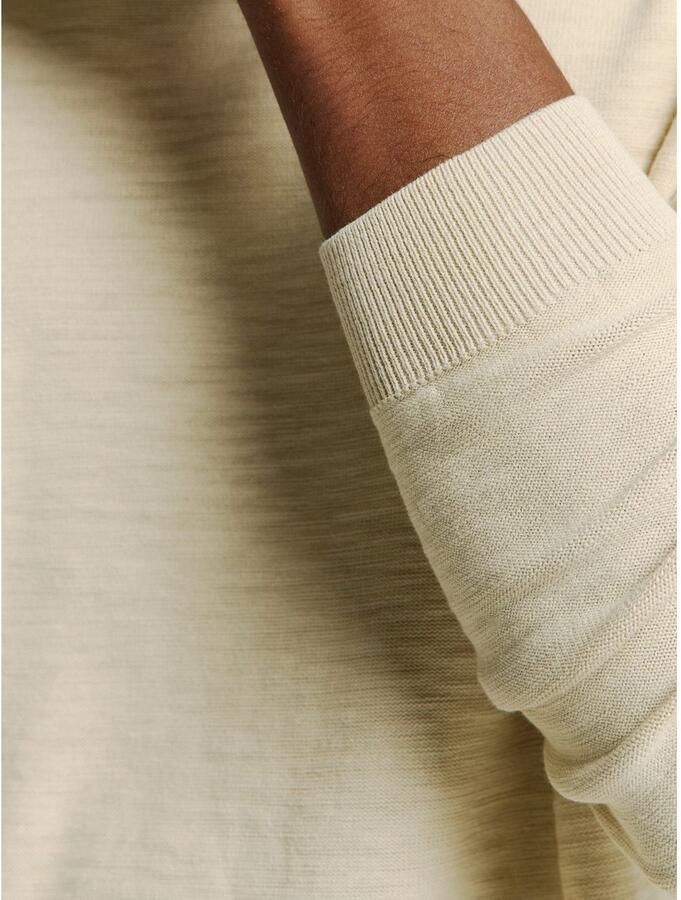 NO EXCESS Trui met ronde hals in mêlee-look - Foto 2