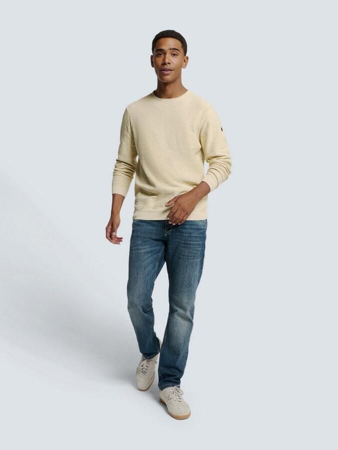 NO EXCESS Trui met ronde hals in mêlee-look - Foto 5