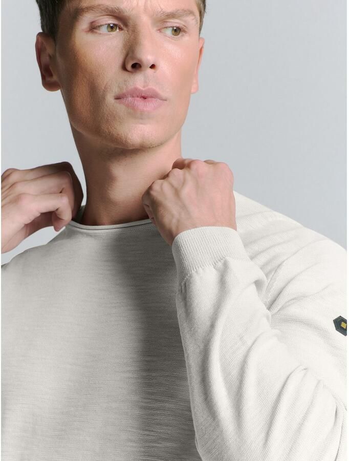 NO EXCESS Trui met ronde hals met geborduurd logo - Foto 2