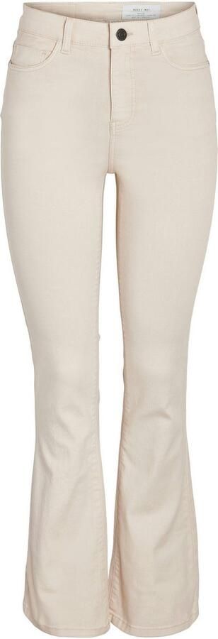 Noisy may Bootcut jeans NMSALLIE HW FLARE JEANS OATMEAL NOOS - Foto 6