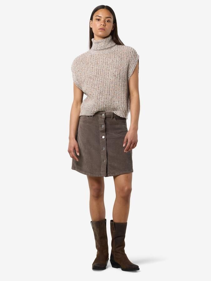 Noisy may Cordrok NMRONNIE NW A SHAPE SKIRT CORDUROY NOOS - Foto 4