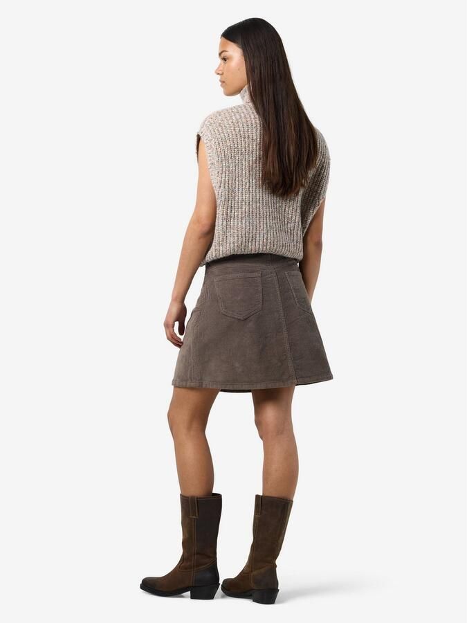 Noisy may Cordrok NMRONNIE NW A SHAPE SKIRT CORDUROY NOOS - Foto 9