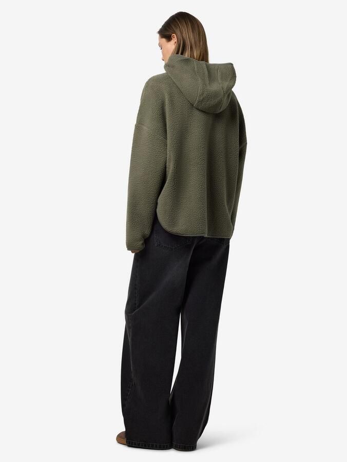 Noisy may Fleecetrui NMCOZY L S HALFWAY ZIP SWEATER JRS NOOS