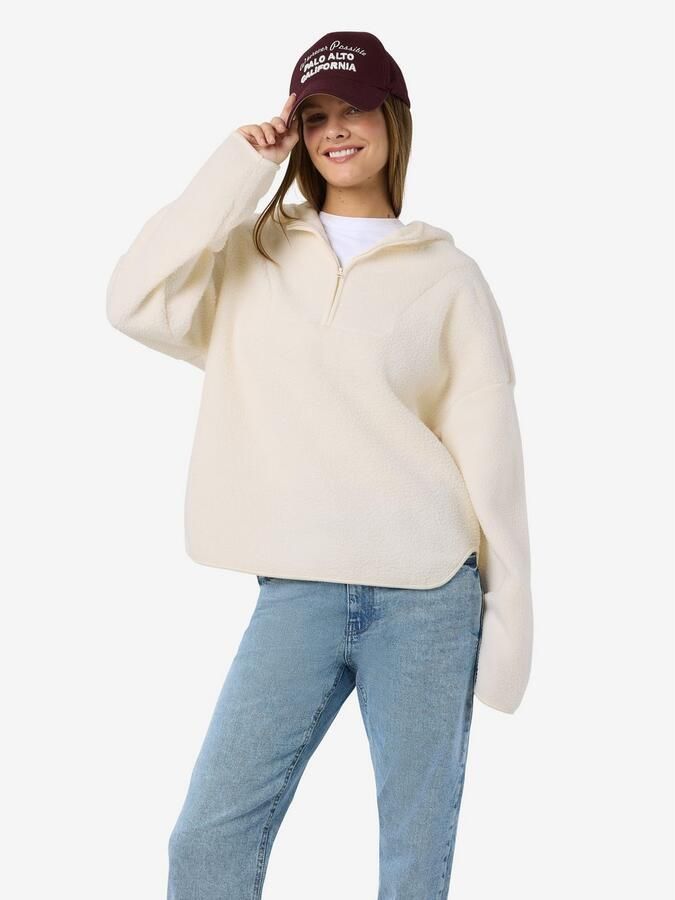 Noisy may Fleecetrui NMCOZY L S HALFWAY ZIP SWEATER JRS NOOS - Foto 6