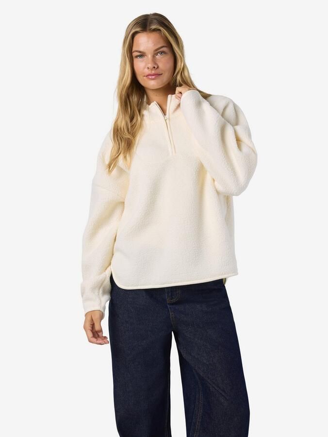 Noisy may Fleecetrui NMCOZY L S HALFWAY ZIP SWEATER JRS NOOS - Foto 3