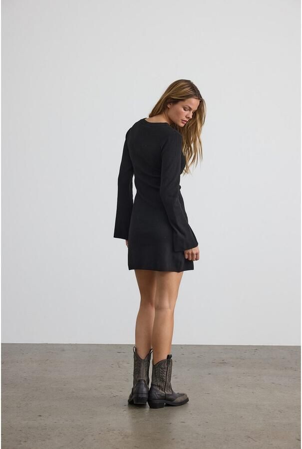 Noisy may Gebreide jurk NMTIFFANY L S KNIT DRESS FWD NOOS - Foto 6