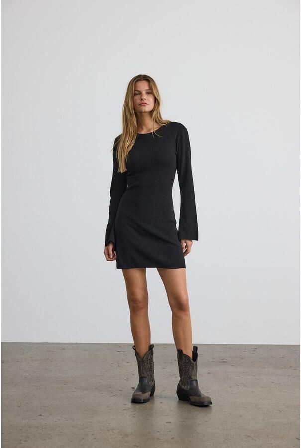 Noisy may Gebreide jurk NMTIFFANY L S KNIT DRESS FWD NOOS - Foto 7