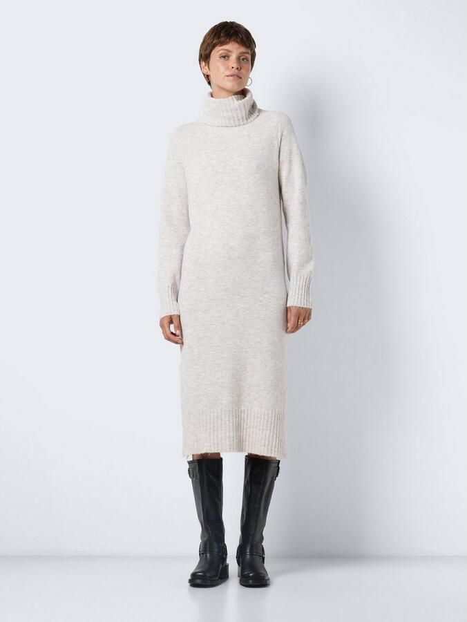 Noisy may Gebreide jurk NMVIOLA L S ROLLNECK KNIT DRESS FWD NOOS - Foto 3