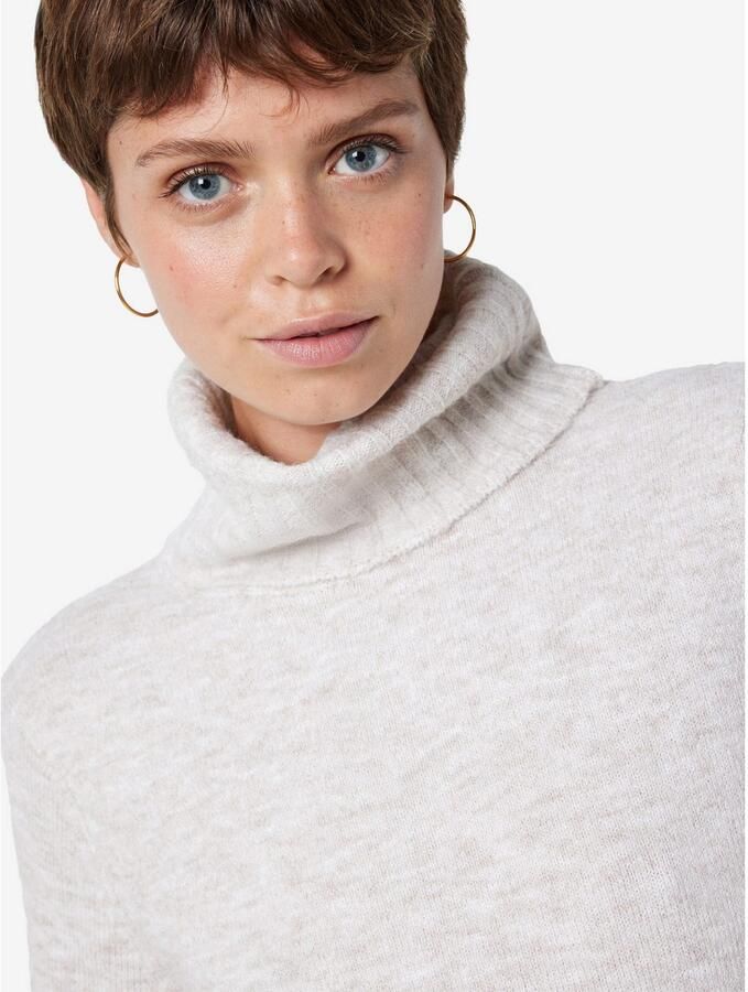 Noisy may Gebreide jurk NMVIOLA L S ROLLNECK KNIT DRESS FWD NOOS