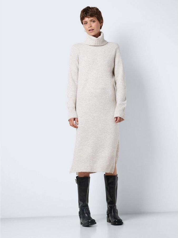 Noisy may Gebreide jurk NMVIOLA L S ROLLNECK KNIT DRESS FWD NOOS - Foto 6