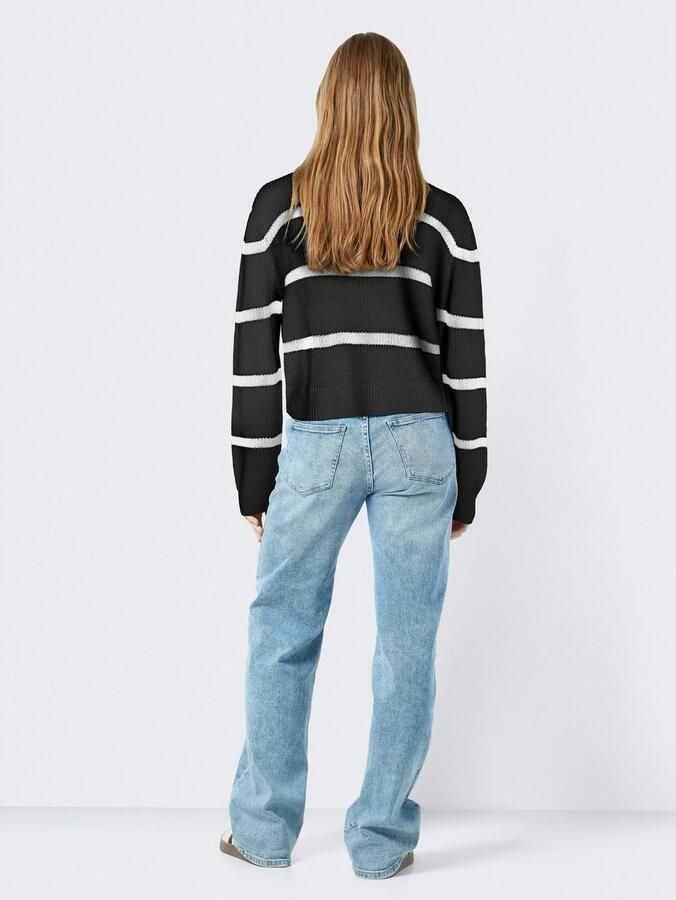 Noisy may Gebreide trui NMMAYSA L S STRIPE O-NECK KNIT NOOS - Foto 8