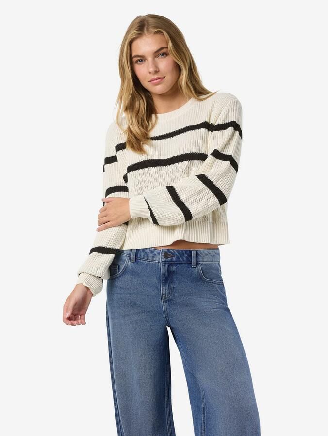 Noisy may Gebreide trui NMMAYSA L S STRIPE O-NECK KNIT NOOS - Foto 6