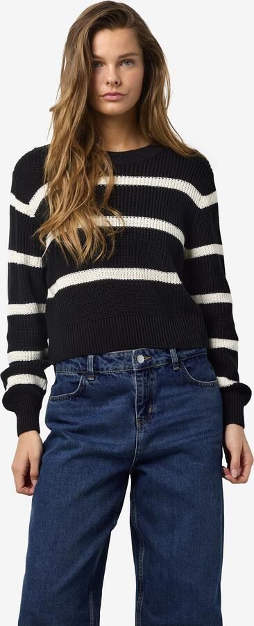 Noisy may Gebreide trui NMMAYSA L S STRIPE O-NECK KNIT NOOS - Foto 7