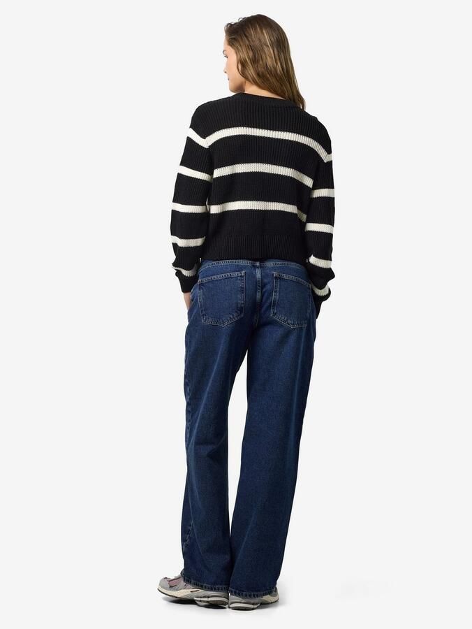 Noisy may Gebreide trui NMMAYSA L S STRIPE O-NECK KNIT NOOS - Foto 4