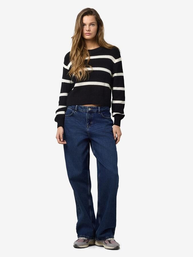 Noisy may Gebreide trui NMMAYSA L S STRIPE O-NECK KNIT NOOS - Foto 6