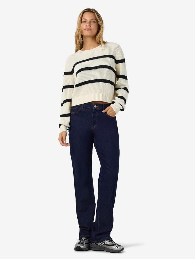 Noisy may Gebreide trui NMMAYSA L S STRIPE O-NECK KNIT NOOS - Foto 8