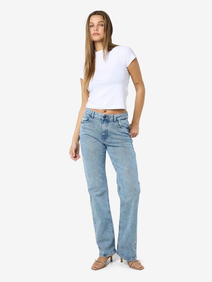 Noisy may High-waist jeans NMMONICA HW STRAIGHT JEAN AZ359LB NOOS - Foto 3