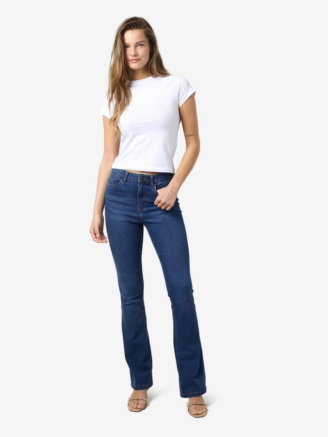 Noisy may High-waist jeans NMSALLIE HW FLARE JEAN VI021MB FWD NOOS - Foto 7