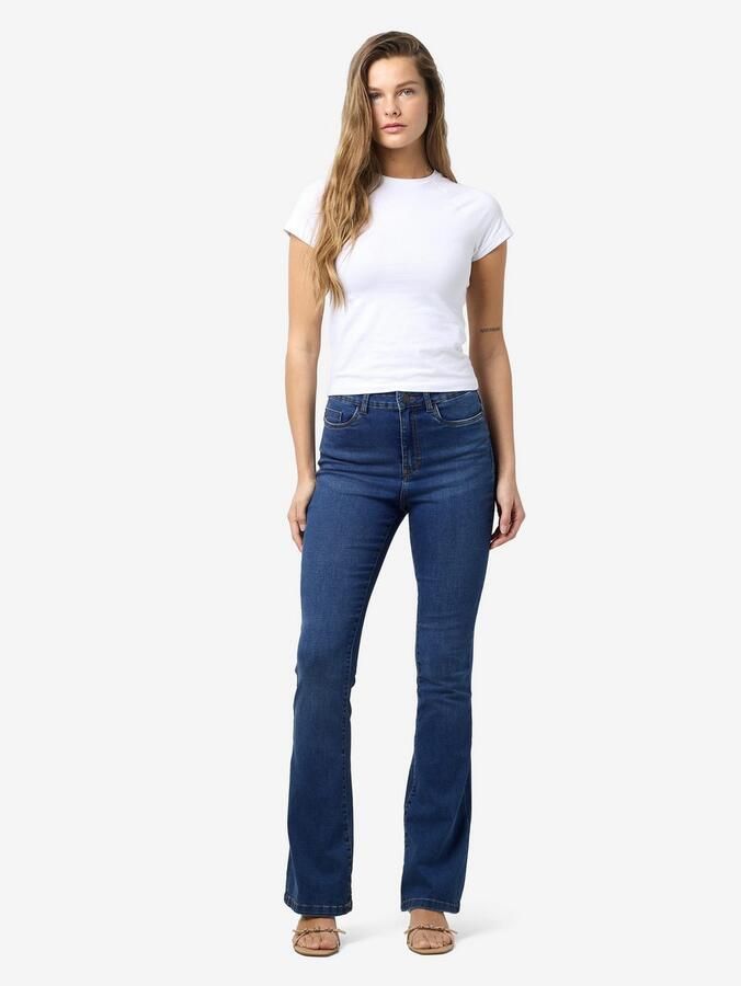 Noisy may High-waist jeans NMSALLIE HW FLARE JEAN VI021MB FWD NOOS
