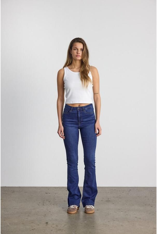 Noisy may High-waist jeans NMSALLIE HW FLARE JEAN VI021MB FWD NOOS - Foto 4