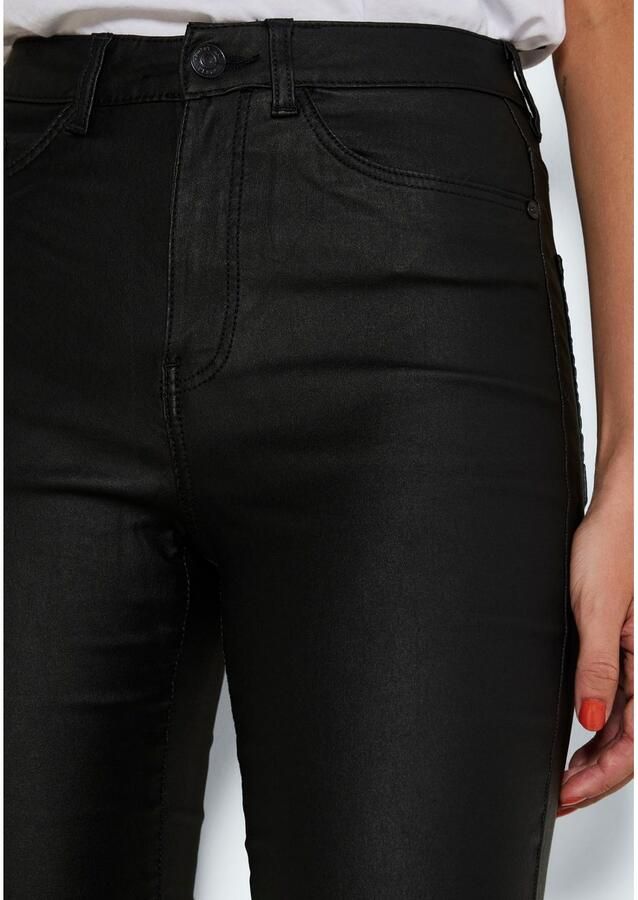 Noisy may Imitatieleren broek NMSALLIE HW FLARE COATED PANTS NOOS - Foto 2