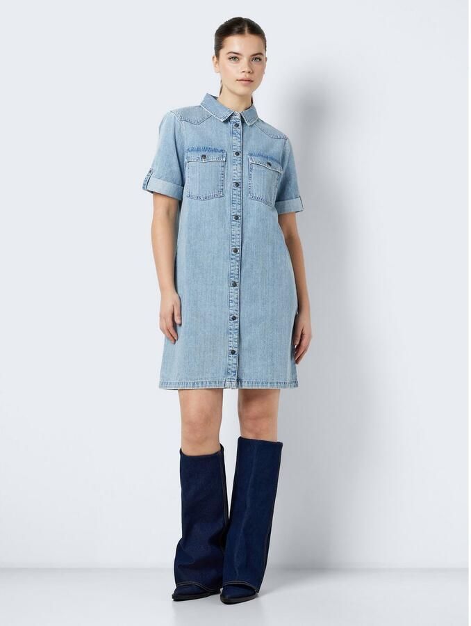 Noisy may Jeans jurk NMNEW SIGNE S S DENIM DRESS VI003LB NOOS