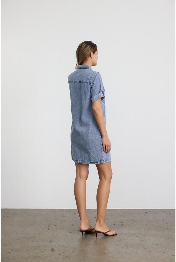 Noisy may Jeans jurk NMNEW SIGNE S S DENIM DRESS VI003LB NOOS - Foto 7