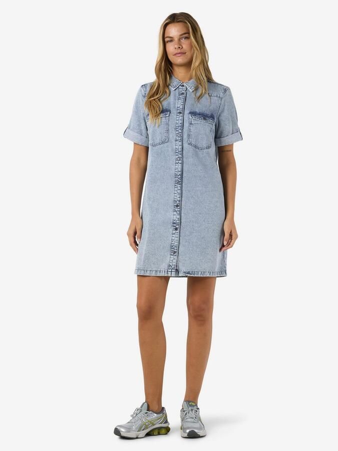 Noisy may Jeans jurk NMNEW SIGNE S S DENIM DRESS VI003LB NOOS - Foto 6