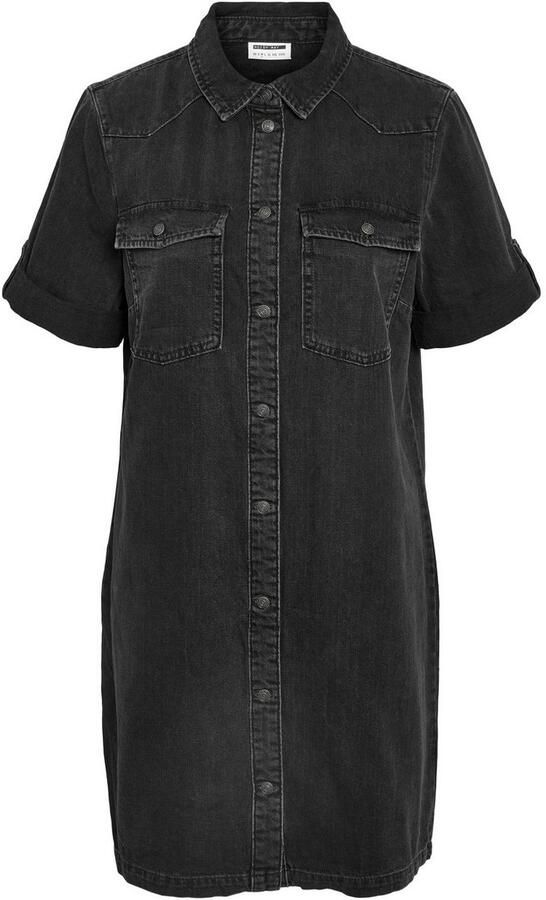 Noisy May Jeansjurk met opgestikte borstzakken met klep model 'NEW SIGNE' - Foto 10