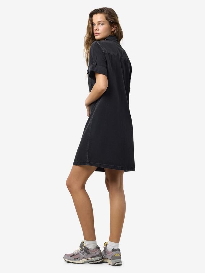 Noisy May Jeansjurk met opgestikte borstzakken met klep model 'NEW SIGNE' - Foto 7