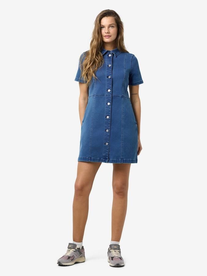 Noisy may Jeans jurk NMNISA S S SLIM DENIM DRESS VI534MB NOOS - Foto 2