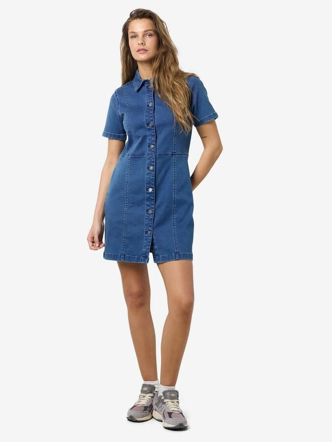 Noisy may Jeans jurk NMNISA S S SLIM DENIM DRESS VI534MB NOOS - Foto 3