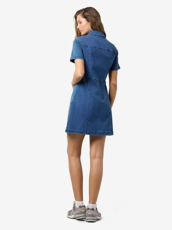 Noisy may Jeans jurk NMNISA S S SLIM DENIM DRESS VI534MB NOOS - Foto 4
