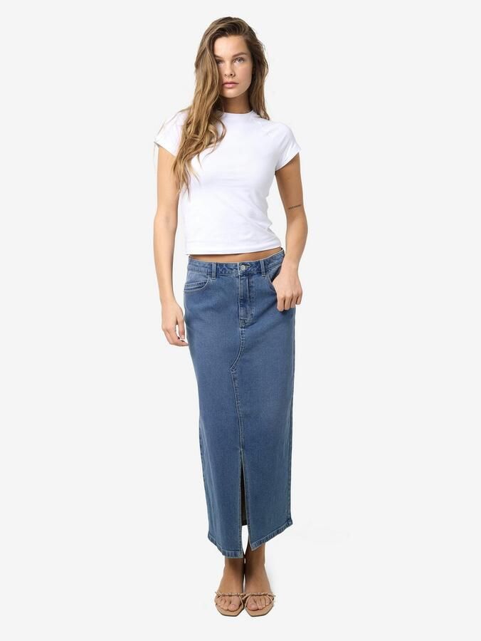 Noisy may Jeans rok NMKATH NW SLIT MIDI SKIRT VI477MB NOOS - Foto 2