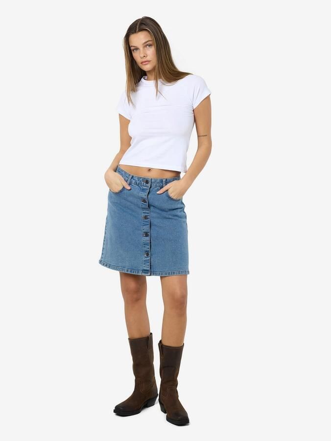 Noisy may Jeans rok NMRONNIE NW A SHAPE SKIRT VI375LB NOOS - Foto 3