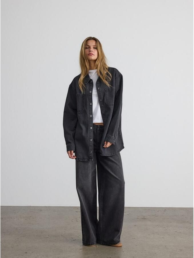 Noisy May Regular fit overhemdjack met borstzakken model 'ALVA'