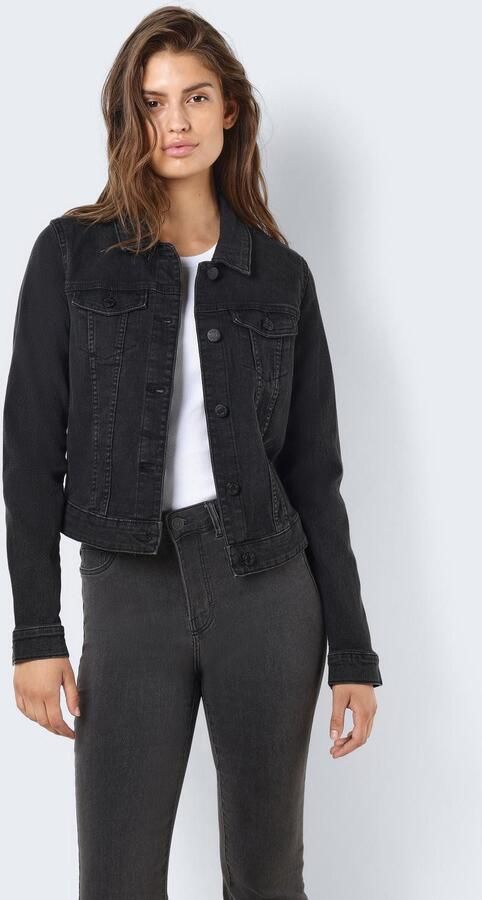 Noisy May Spijkerjack NMDEBRA L S BLACK DENIM JACKET NOOS - Foto 6
