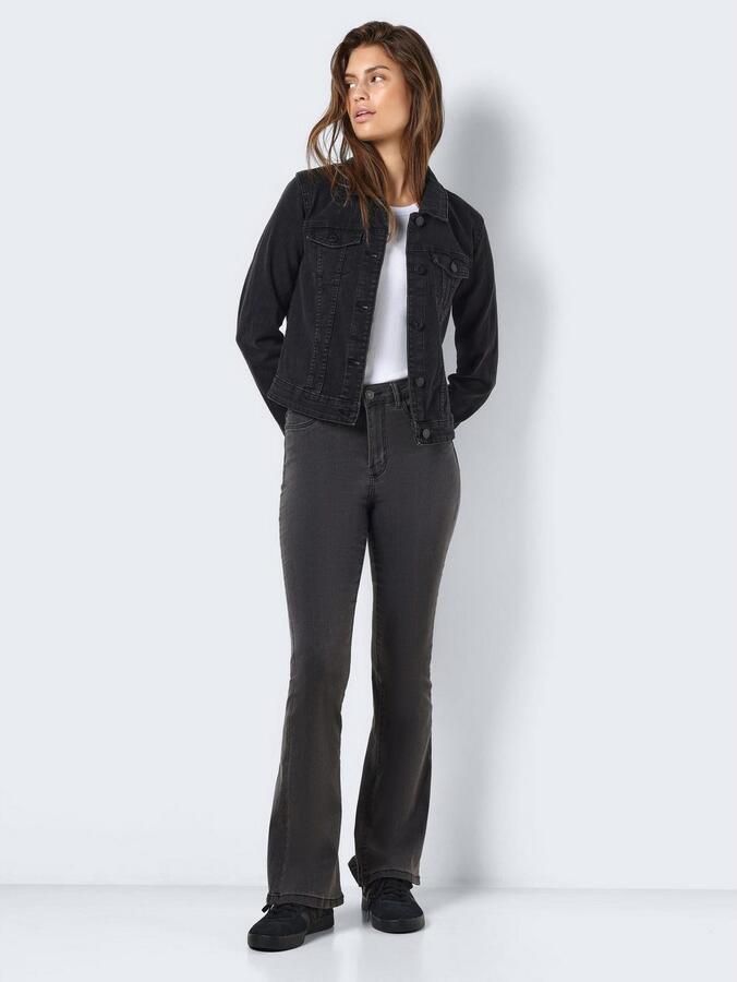 Noisy May Spijkerjack NMDEBRA L S BLACK DENIM JACKET NOOS - Foto 3