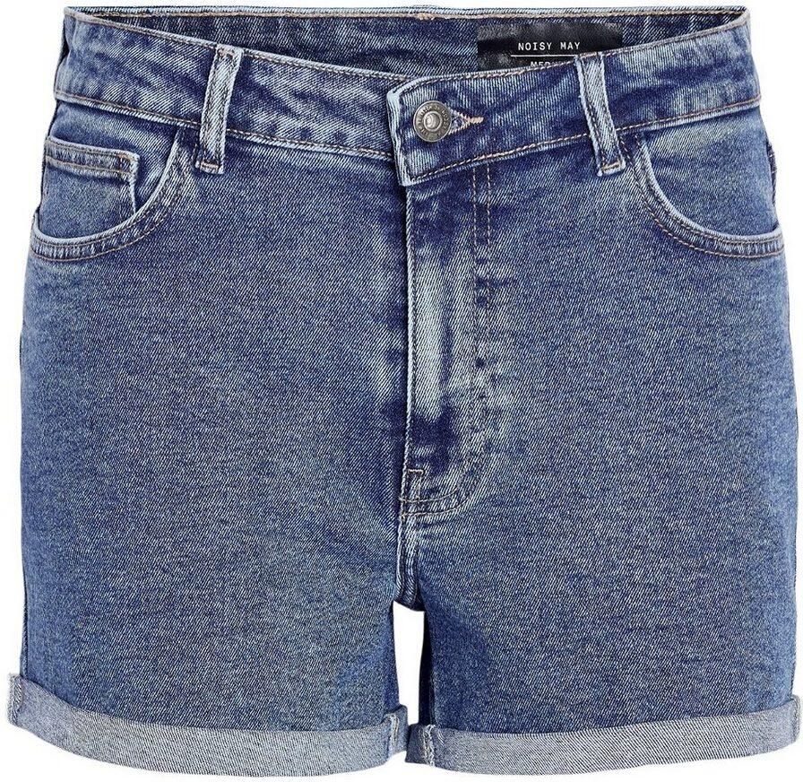 Noisy May Korte jeans in denimblauw met labeldetail model 'MONI' - Foto 2