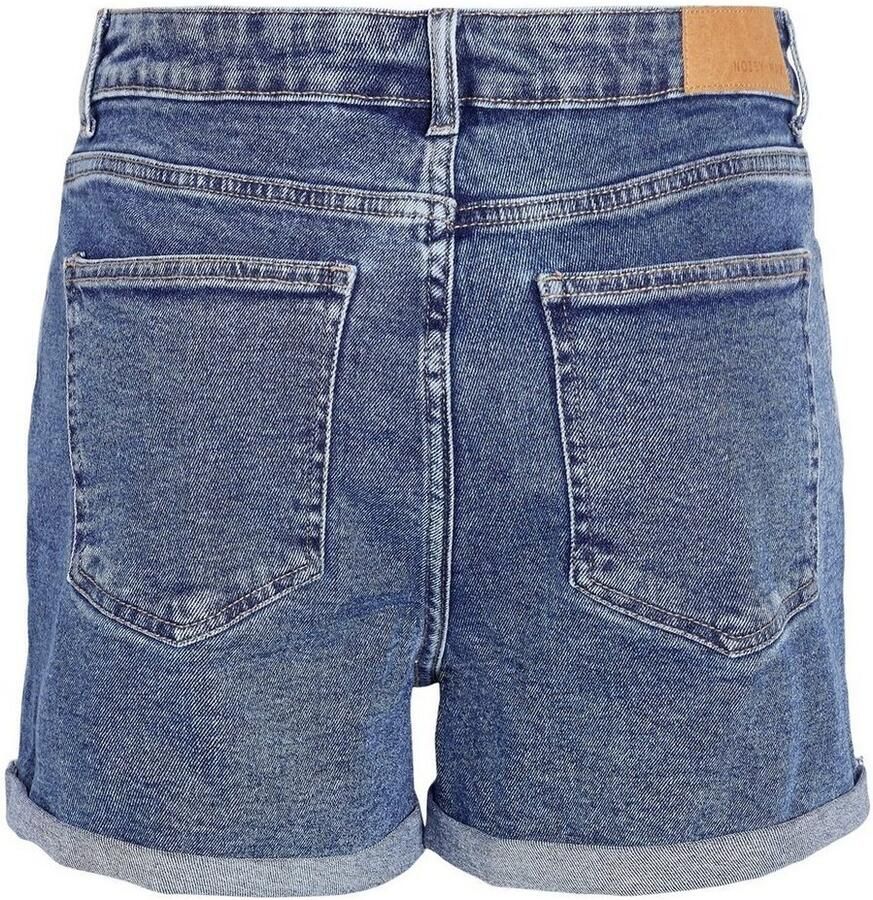 Noisy May Korte jeans in denimblauw met labeldetail model 'MONI'