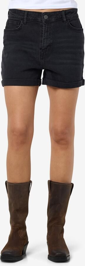 Noisy May Zwarte Denim Shorts | Freewear Zwart Black Dames - Foto 8