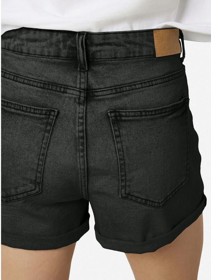 Noisy May Zwarte Denim Shorts | Freewear Zwart Black Dames - Foto 3